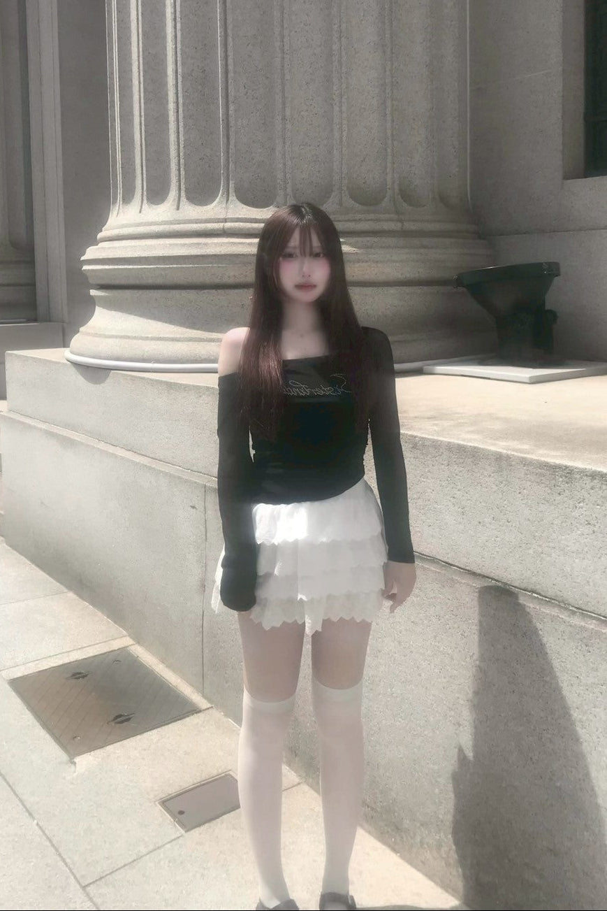 sweet frill skirt KR10086