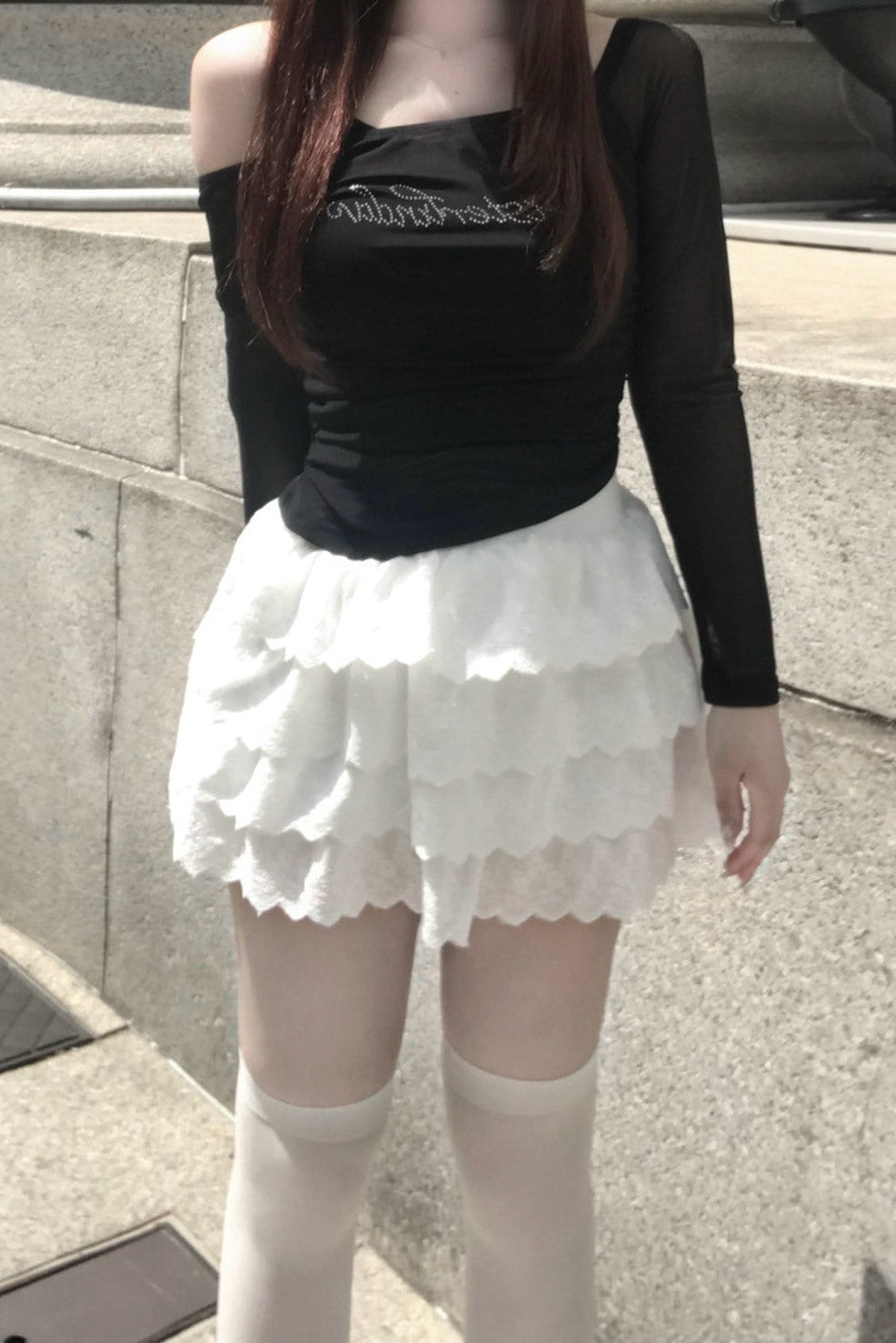 sweet frill skirt KR10086