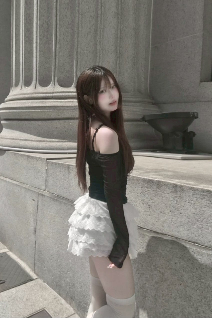 sweet frill skirt KR10086