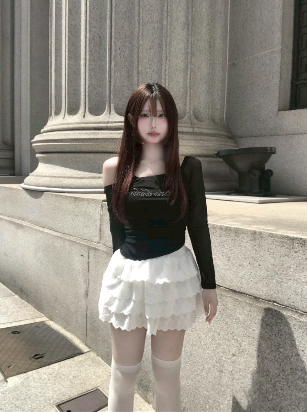 sweet frill skirt KR10086