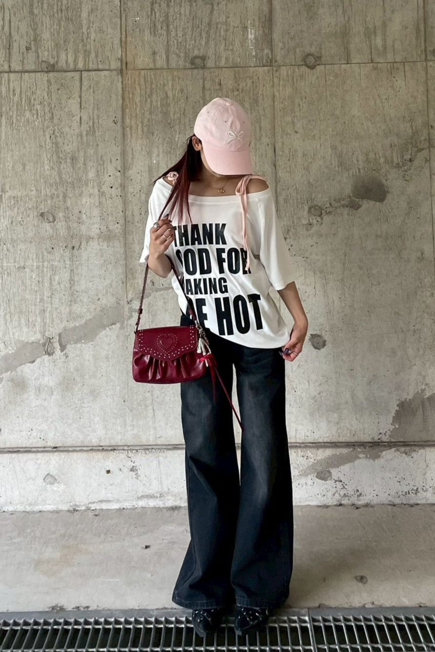 ワンショルオーバーグランジTシャツ KR12206