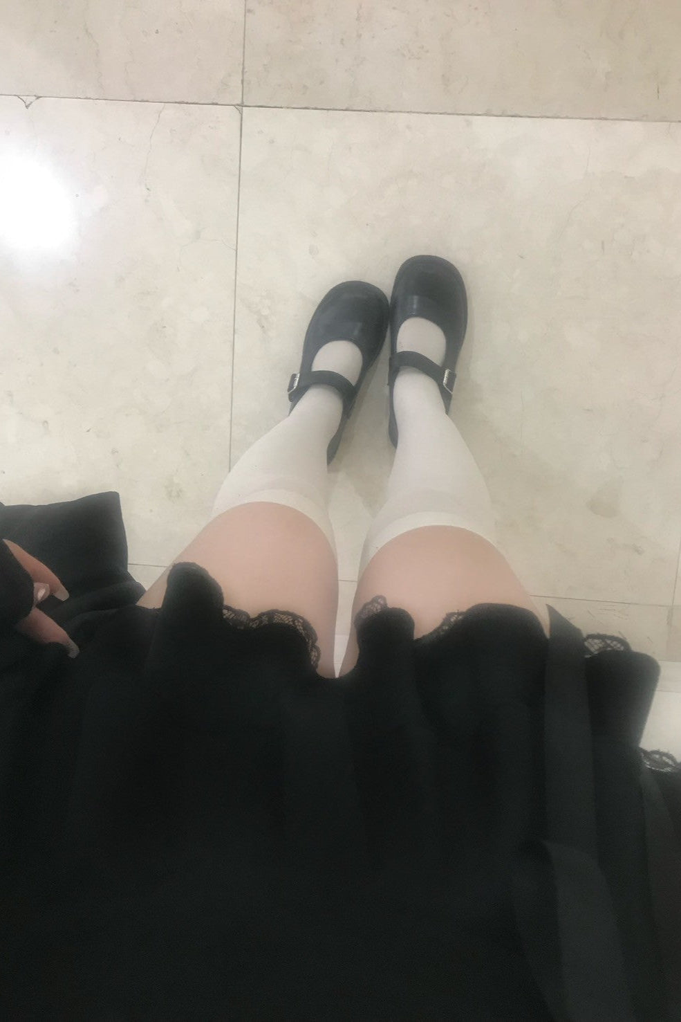 sweet ribbon layerd skirt KR10087