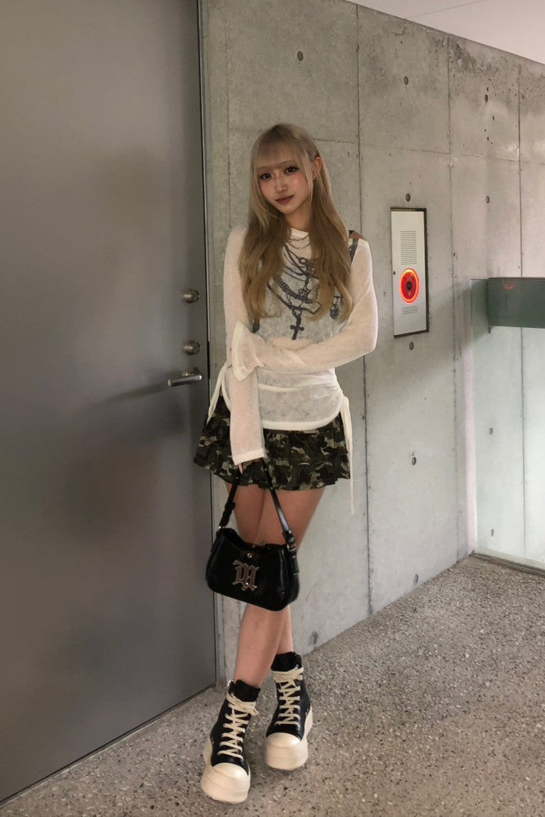 カモフラージュティアードスカート KR10121