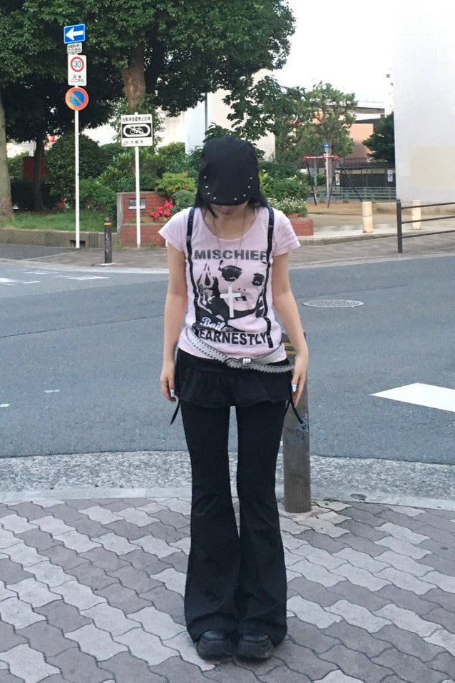 サイドリボンスカートパンツ KR10254