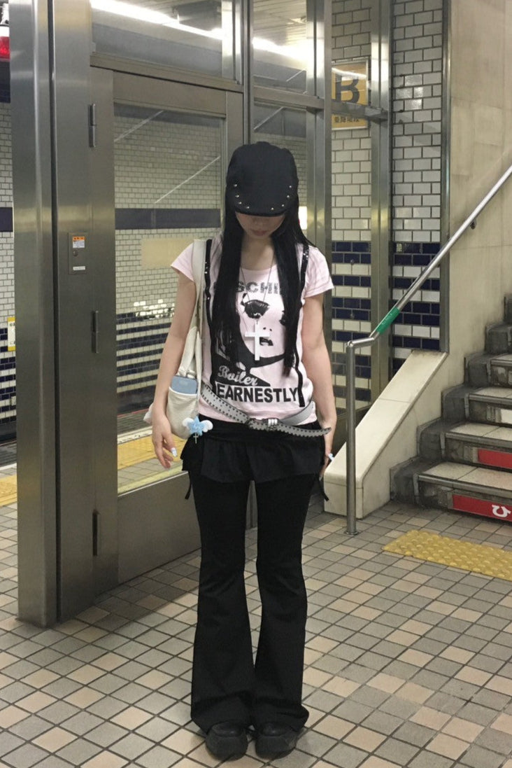 サイドリボンスカートパンツ KR10254