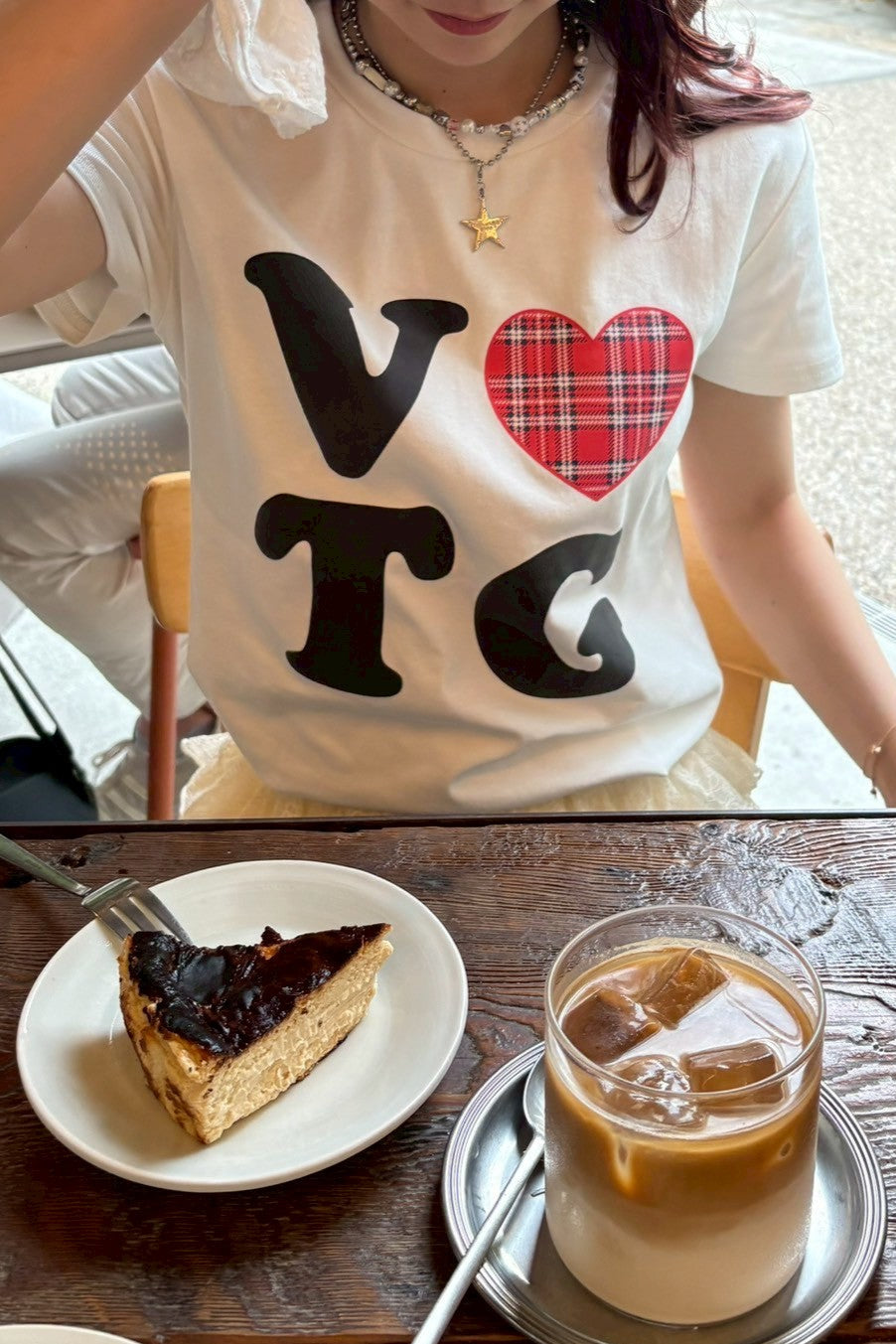 レタリングハートプリントTシャツ KR10609