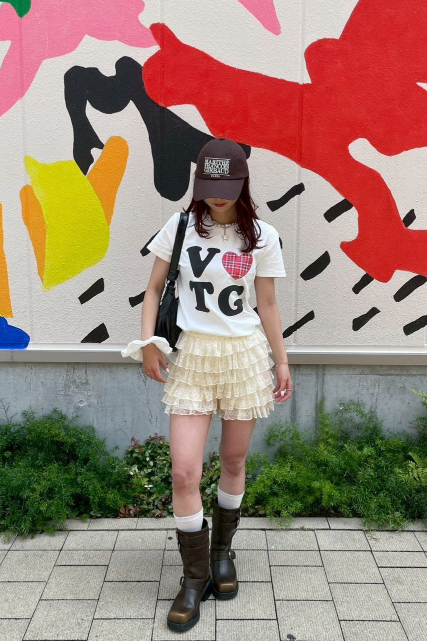 レタリングハートプリントTシャツ KR10609