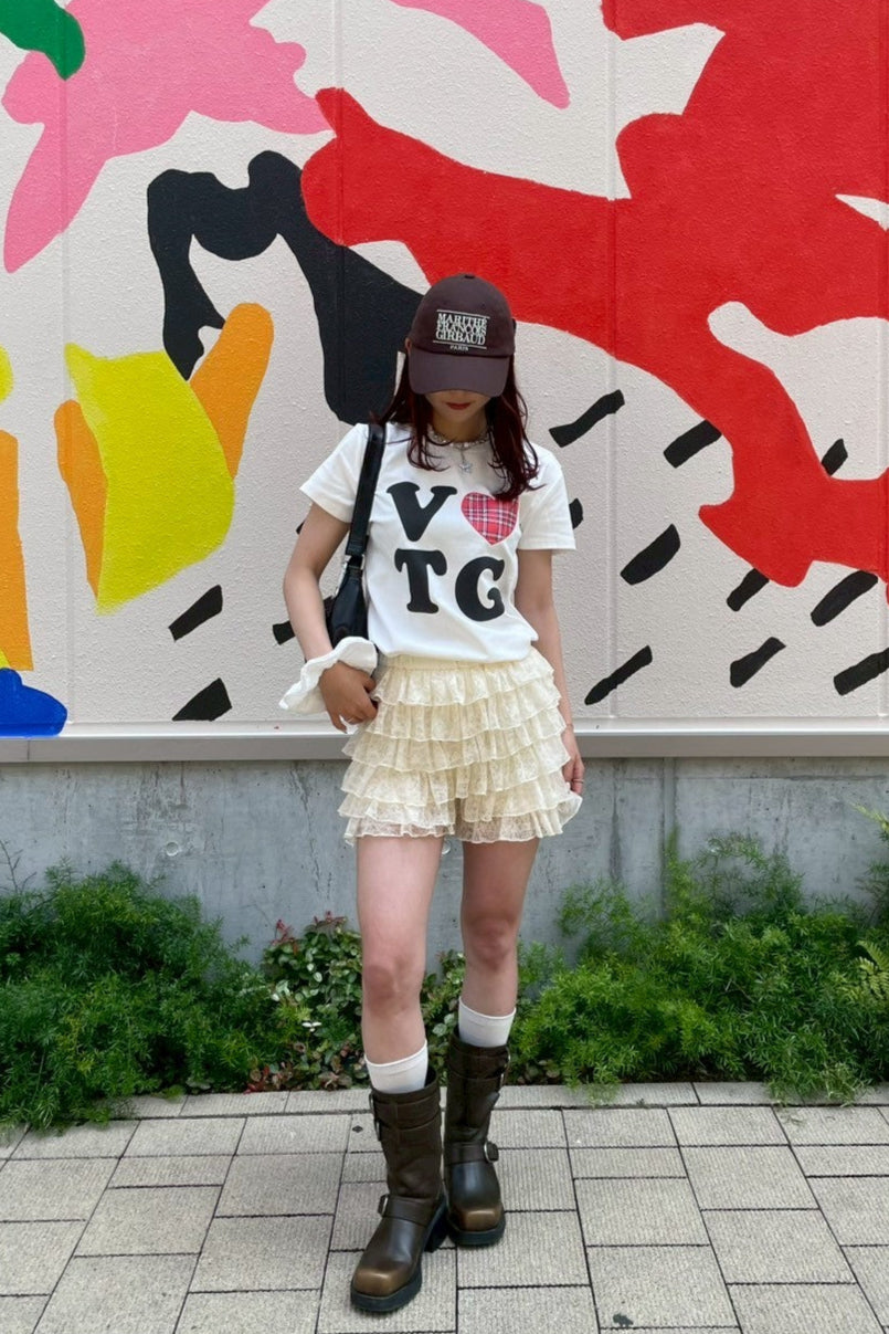 レタリングハートプリントTシャツ KR10609