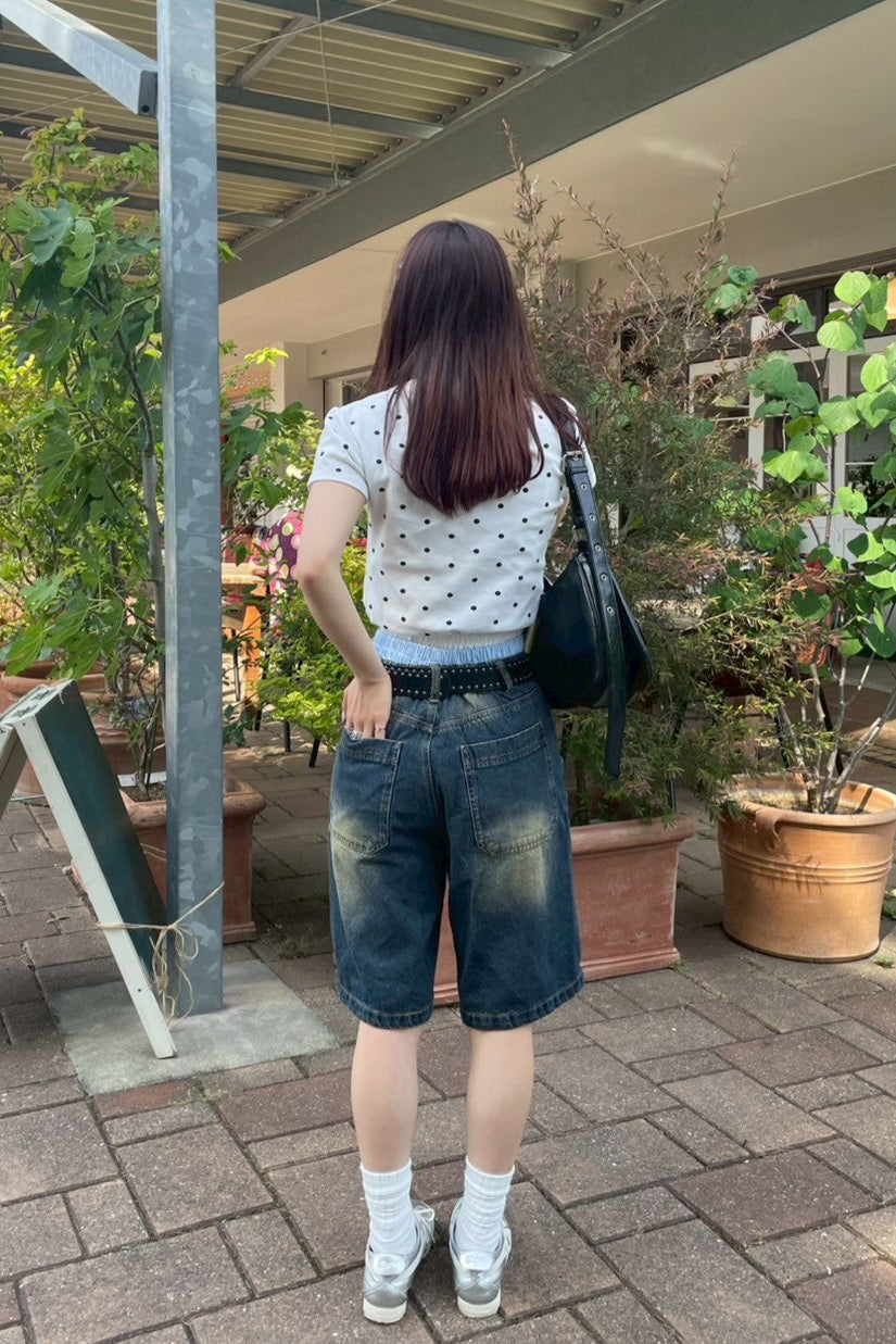 ストライプポケットハーフパンツ KR10613