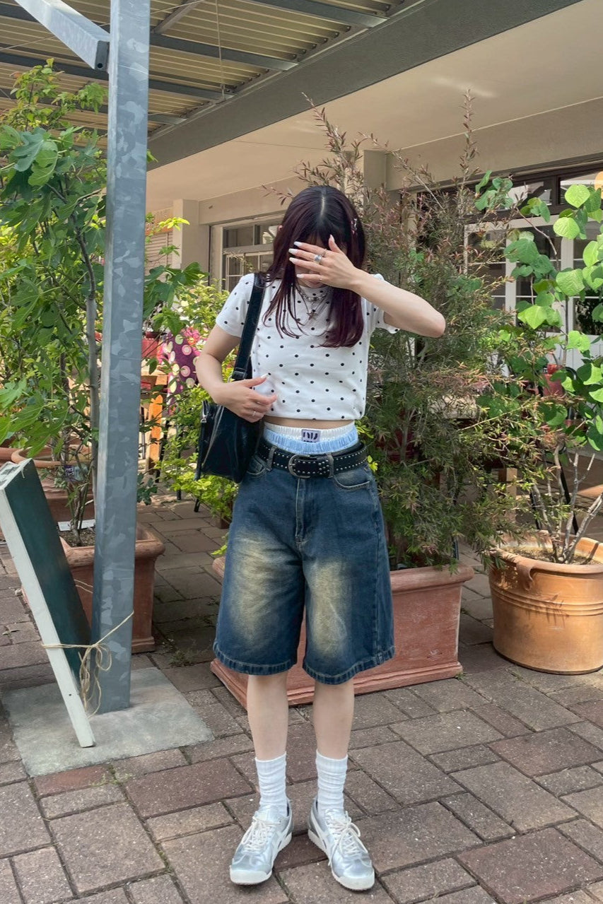 ストライプポケットハーフパンツ KR10613
