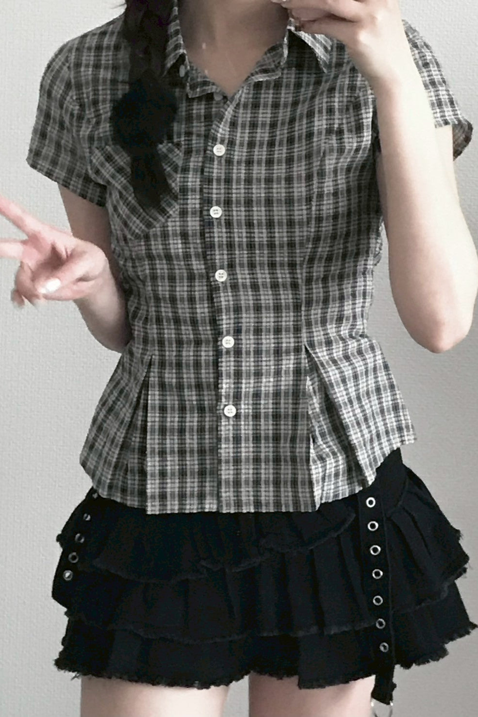 フリンジティアードスカート KR10528