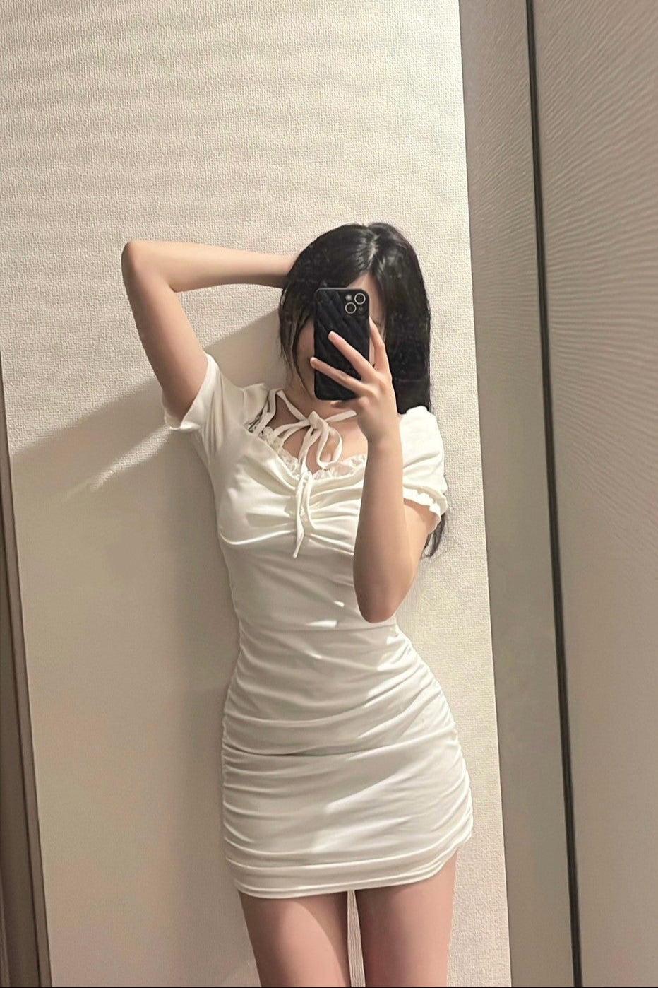 クロスリボンタイトワンピース KR10618