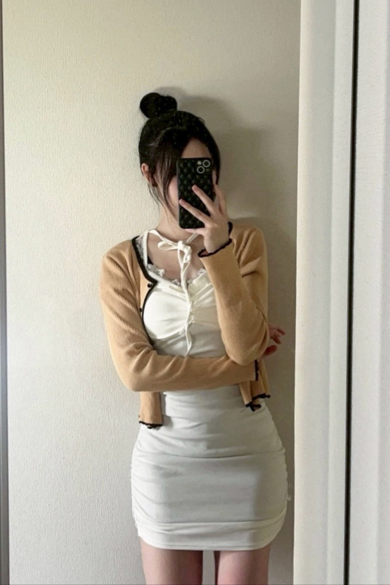 クロスリボンタイトワンピース KR10618