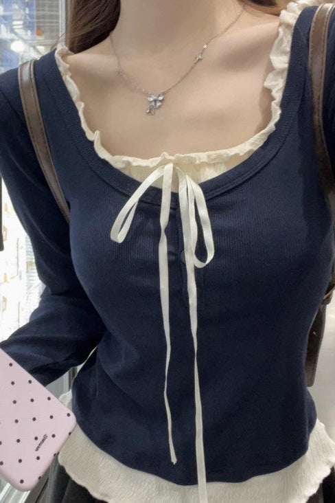 ネイビーツーピースカーディガン KR10599