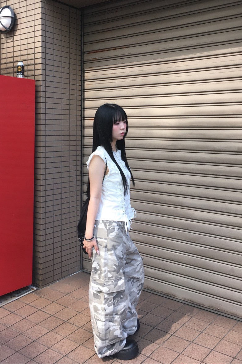 カモフラージュワイドカーゴパンツ KR11073
