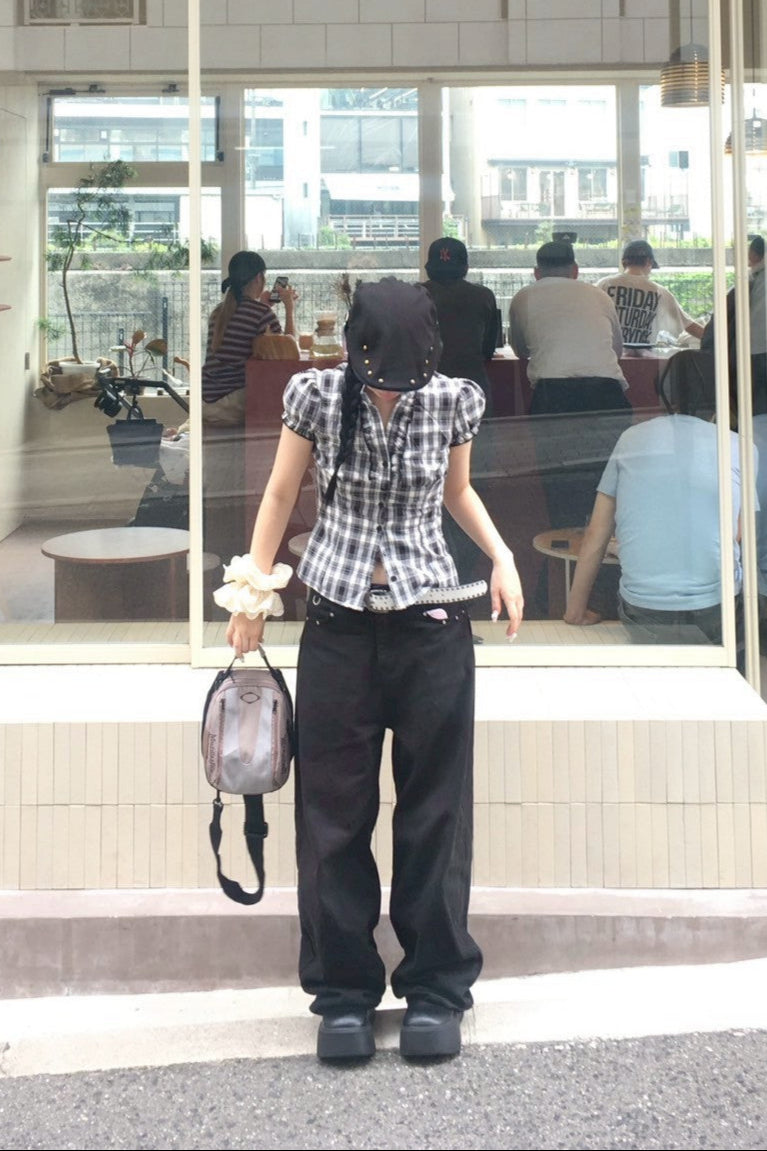 タイトチェックシャツ KR11071