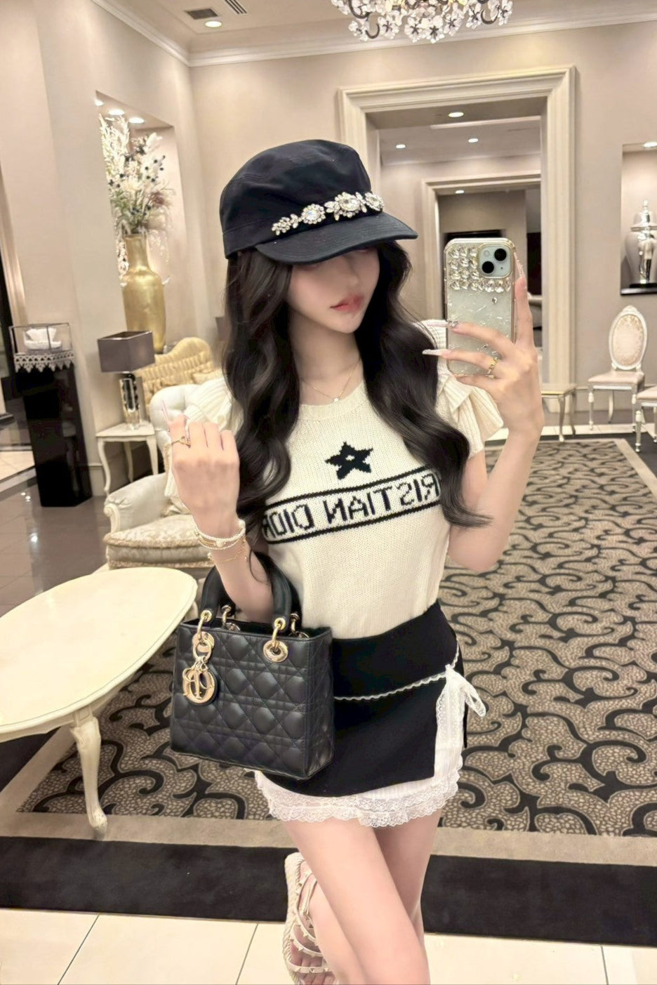 ビジュー付きキャップ KR11250