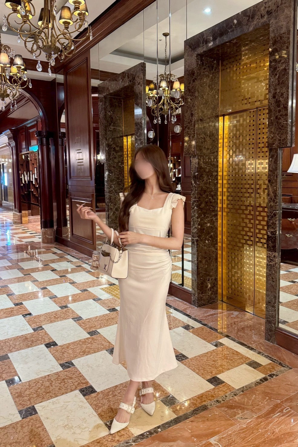 ロングマーメイドワンピース KR11519