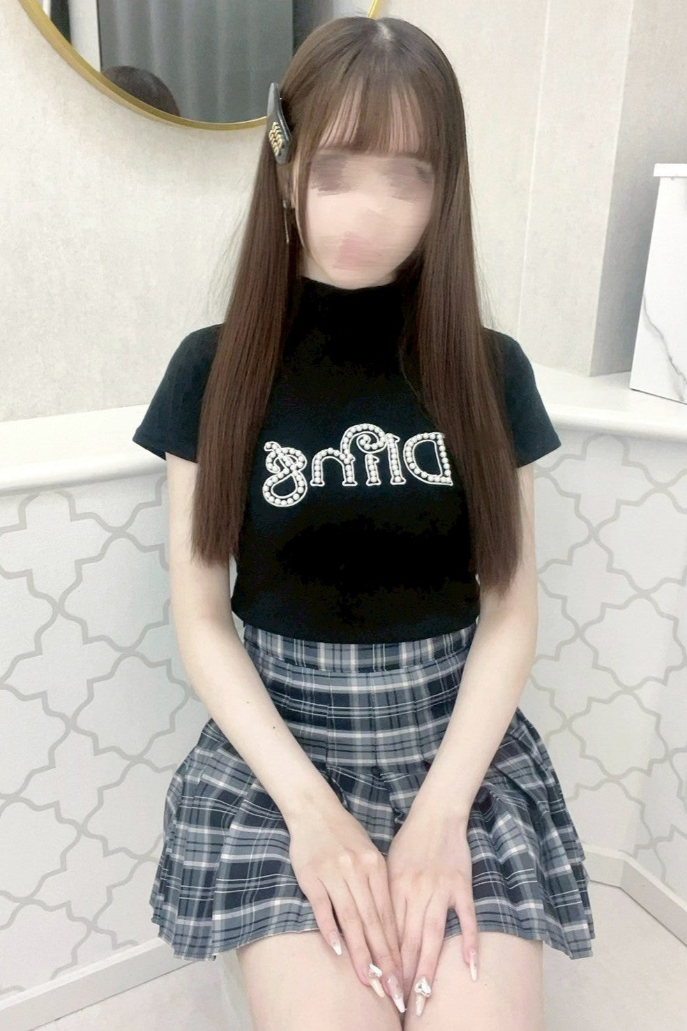 チェックプリーツスカート KR11409