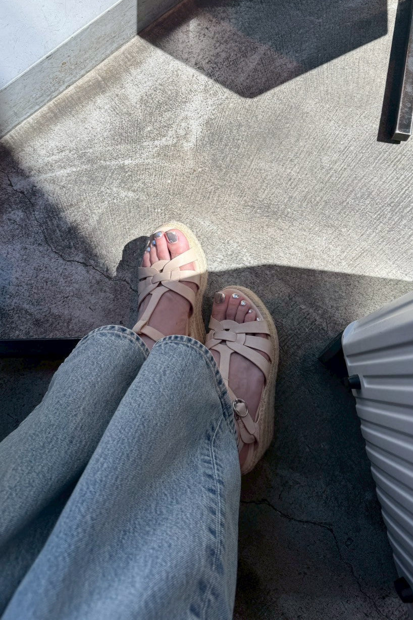 ウェッジソールストラップサンダル KR11549