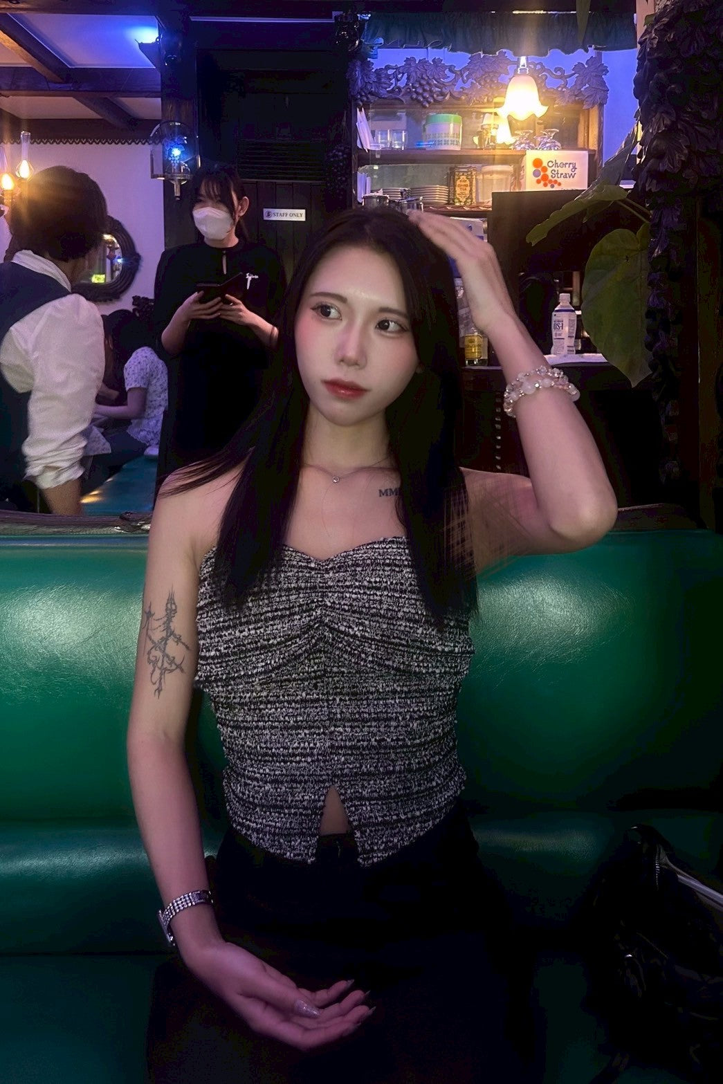 ツイードホルターネックベスト KR10698