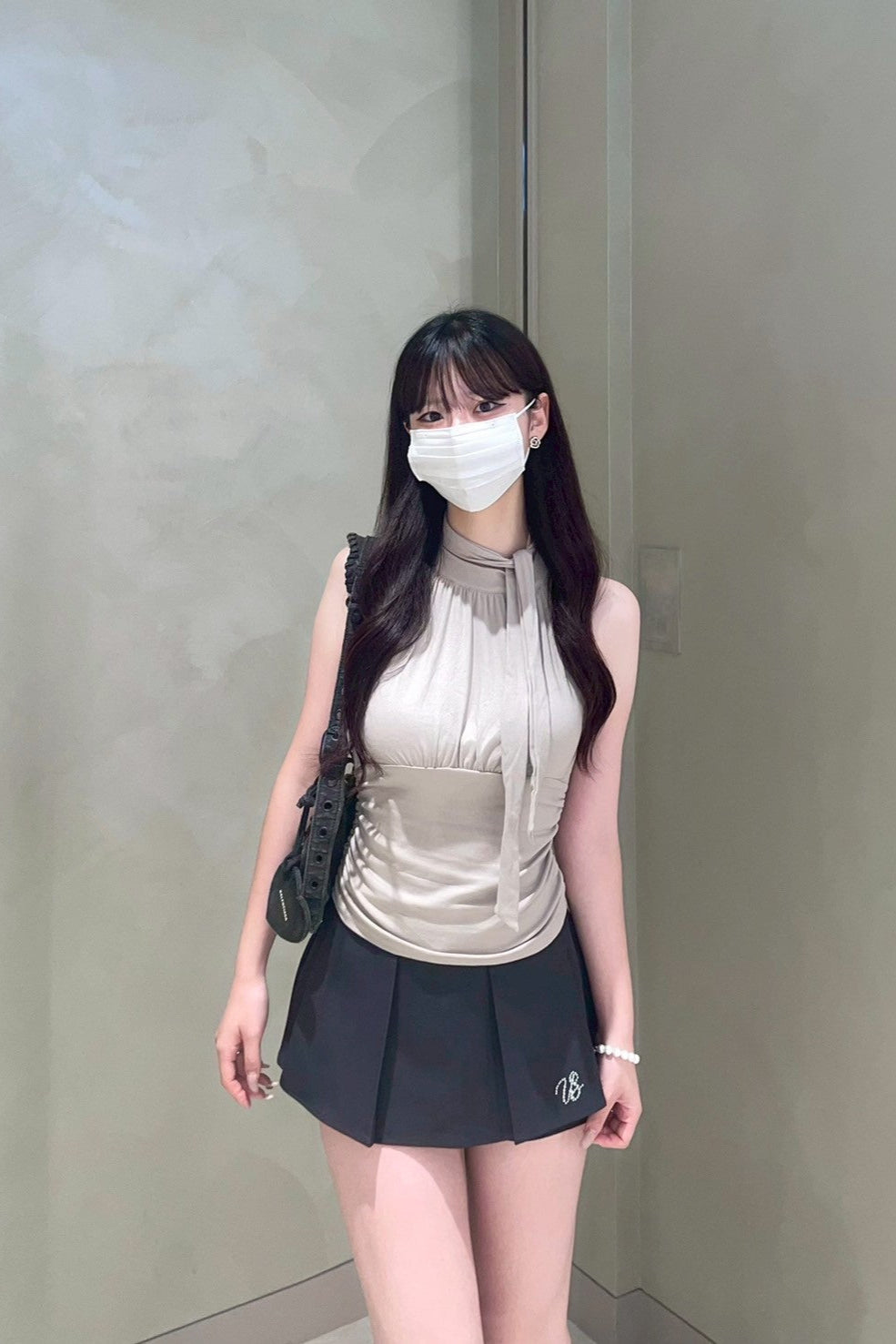 ホルターネックリボントップス KR11531