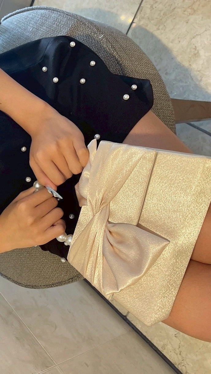 パールリボンミニバッグ KR12007