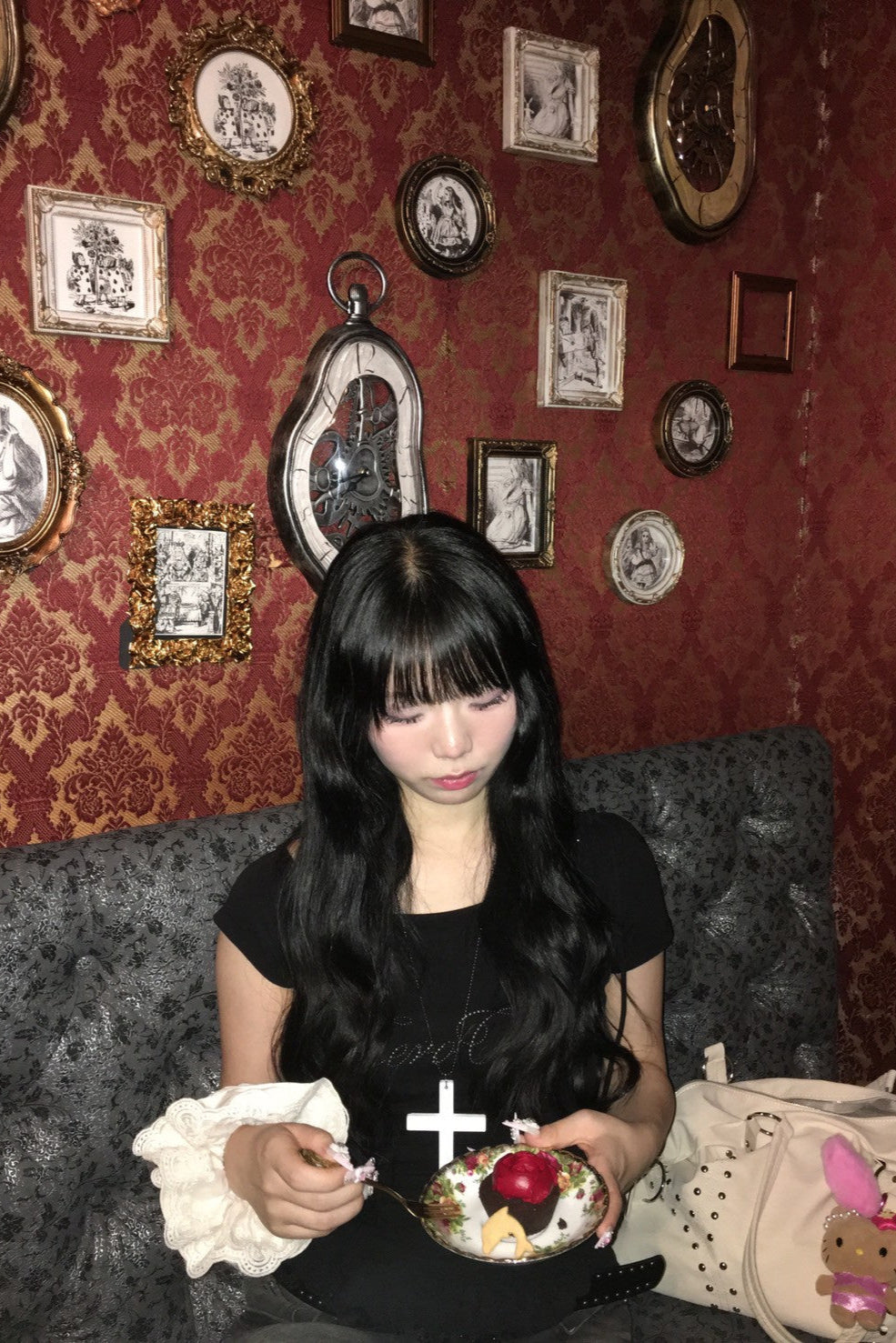 チョーカーフリルレイヤードTシャツ KR11066