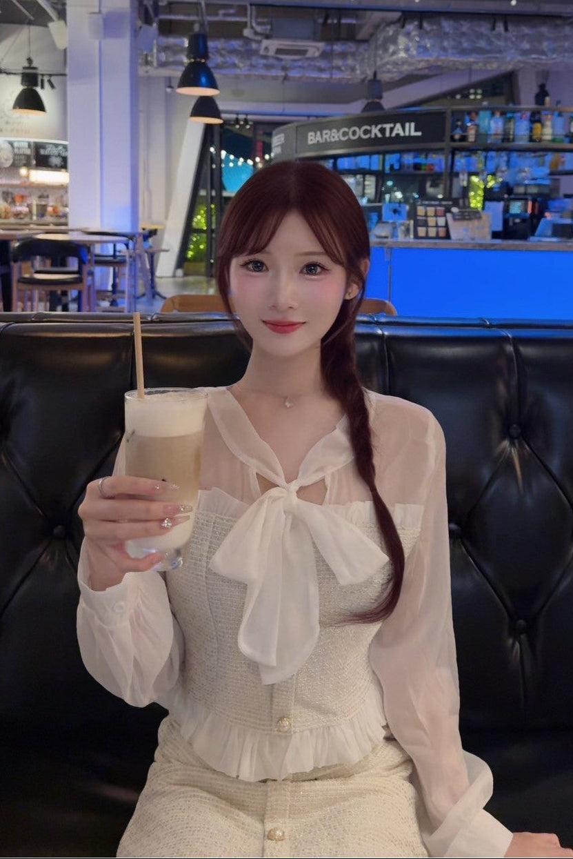 フレンチリボンツイードセットアップ KR12233