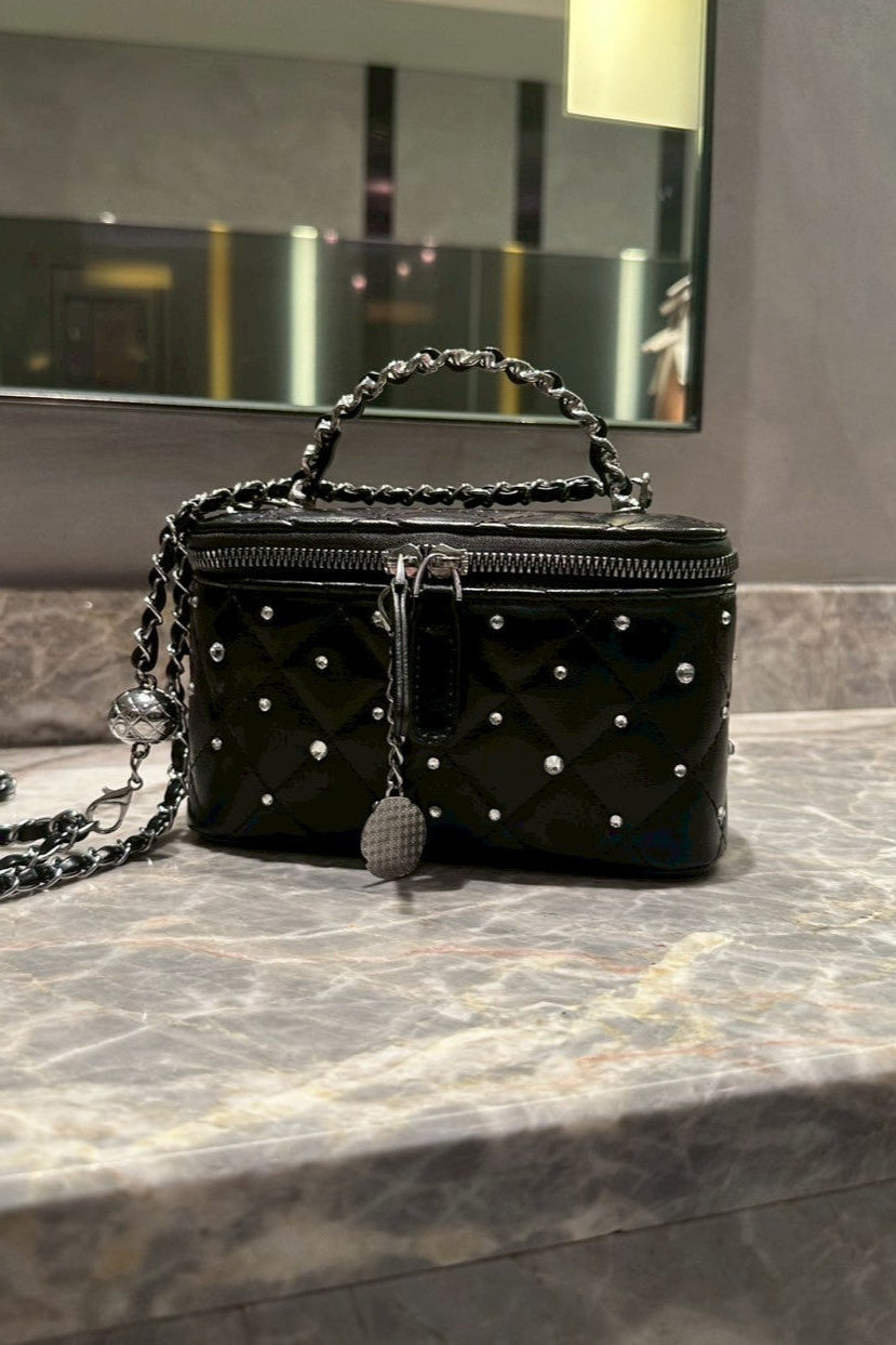 グリッターキルティングボックスバッグ KR11185