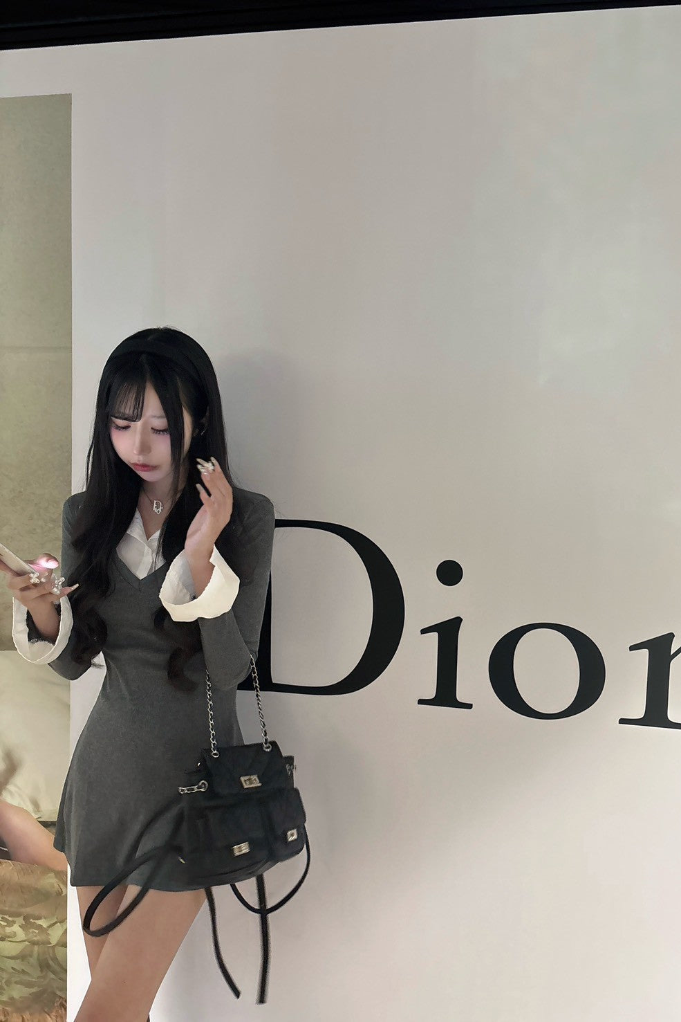 レイヤードシャツワンピース KR13403