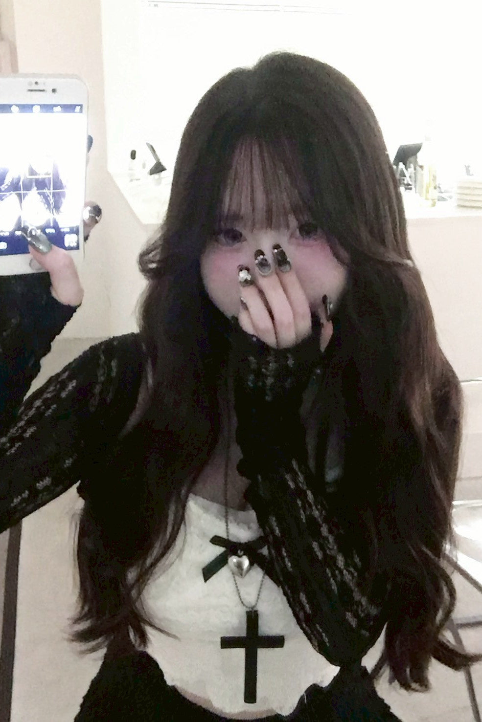 リボンレースキャミソール KR12895