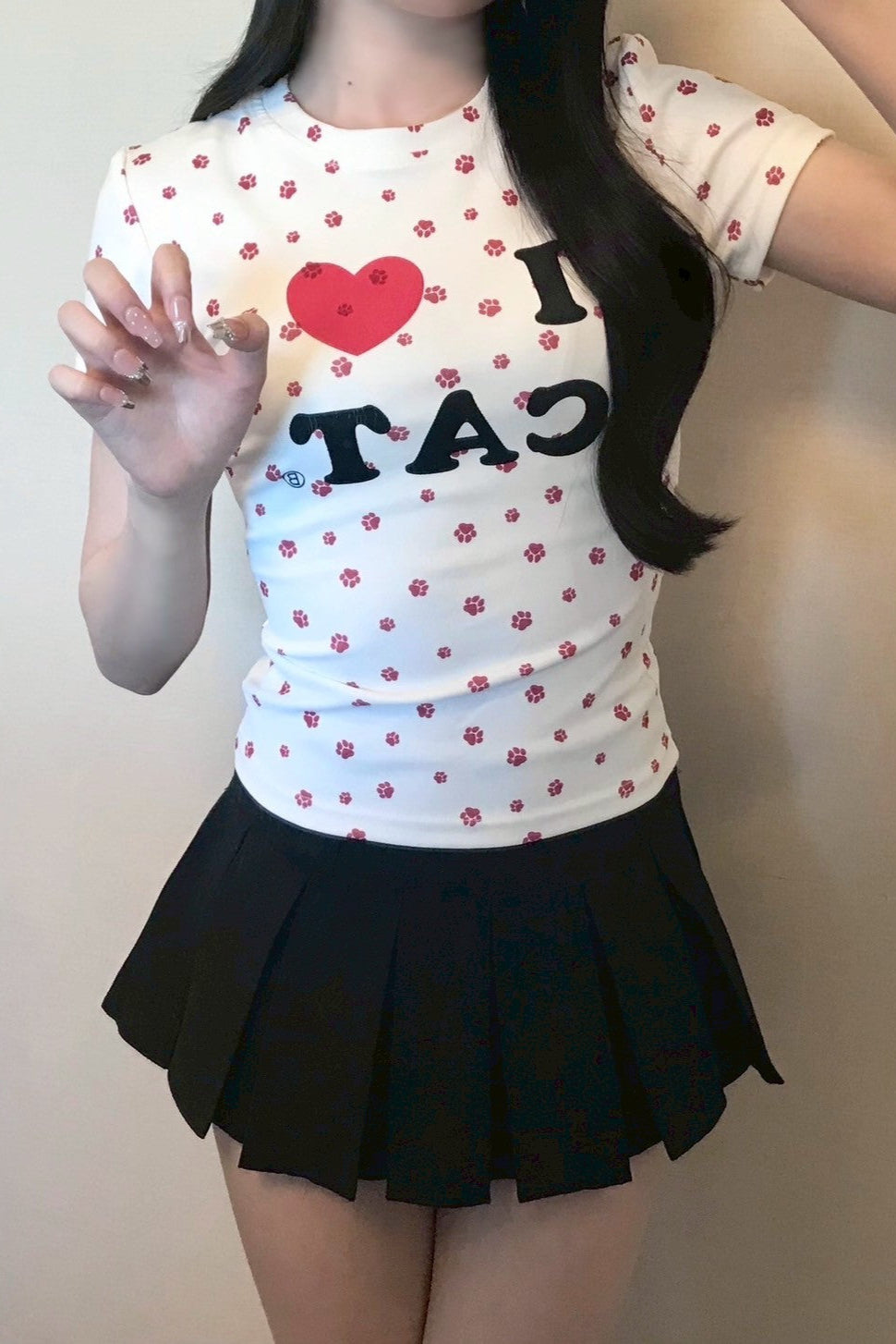 アイラブキャットロゴTシャツ KR12078