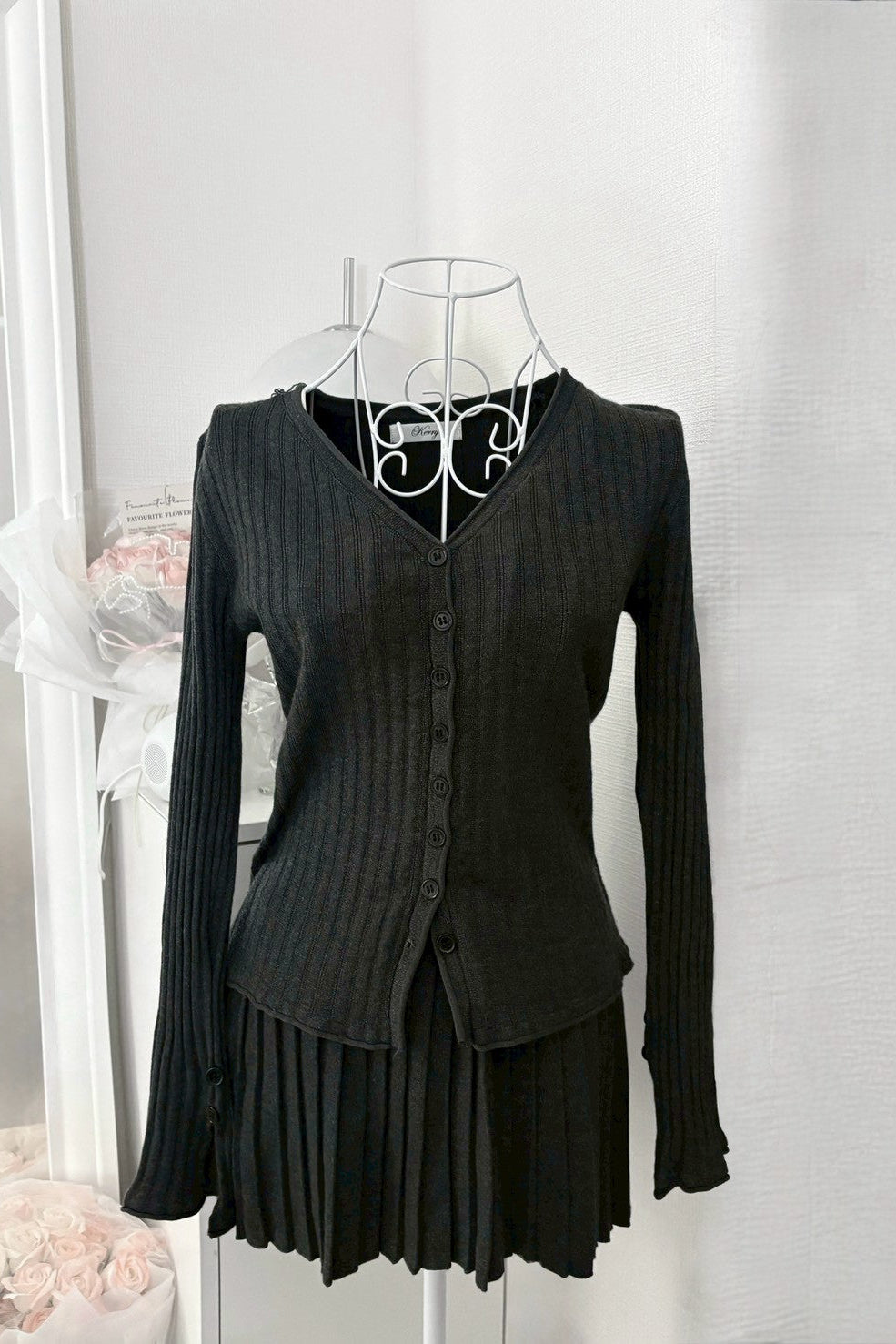 リブプリーツセットアップ KR13091