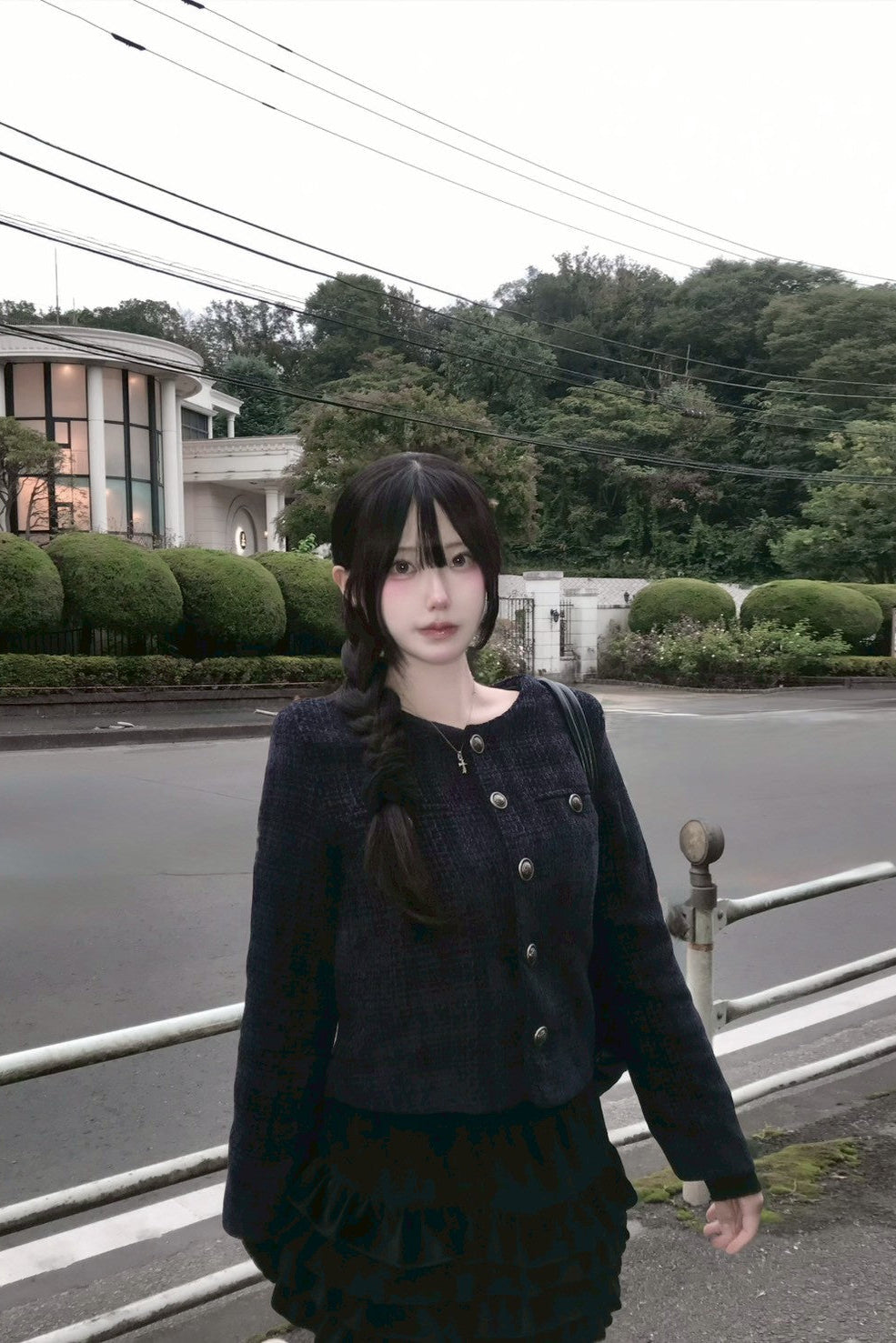 ツイードノーカラージャケット KR13095