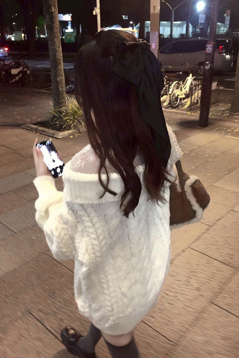 オフショルケーブルニット KR13336