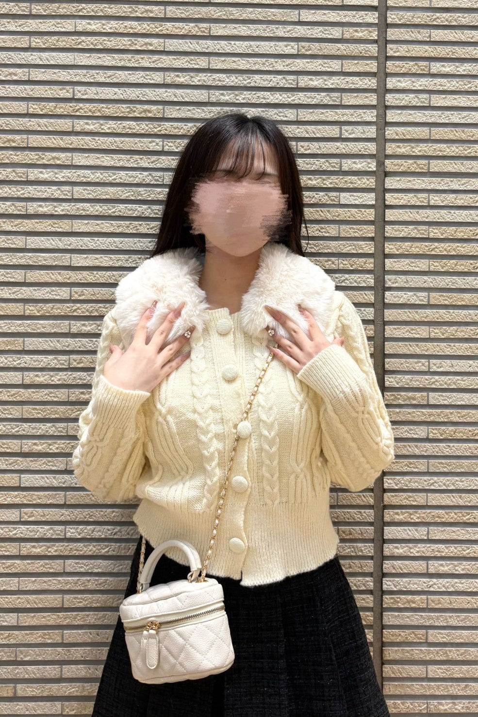 ケーブルファーニット KR13452