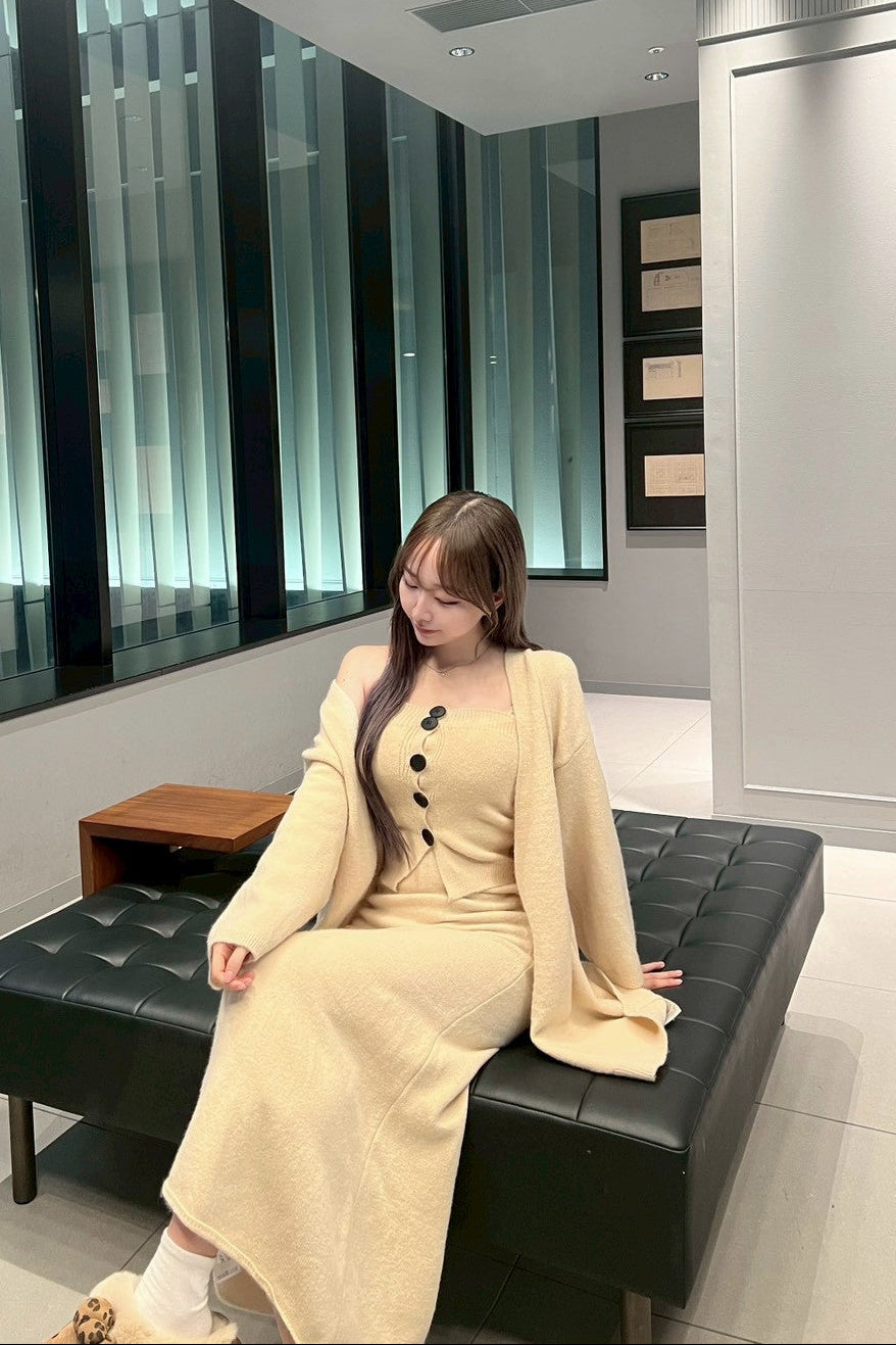 スリーピースニットロングセットアップ KR30068