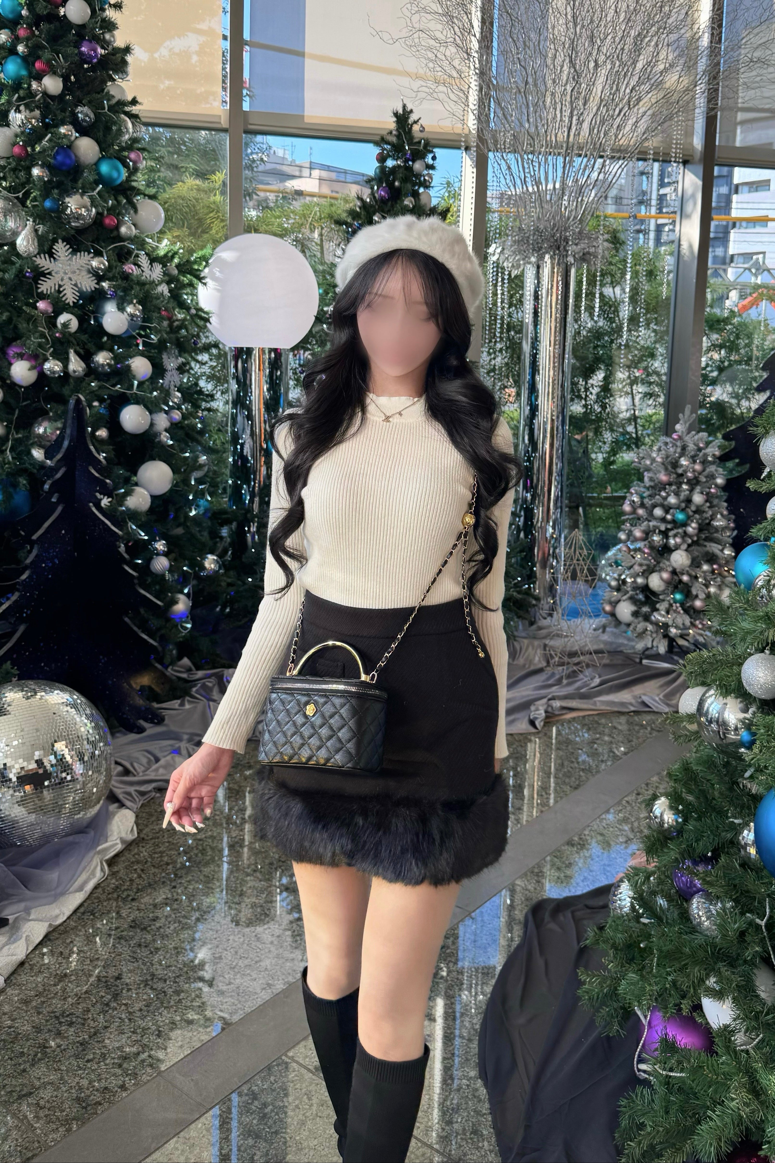 フェイクファーミニスカート KR13441