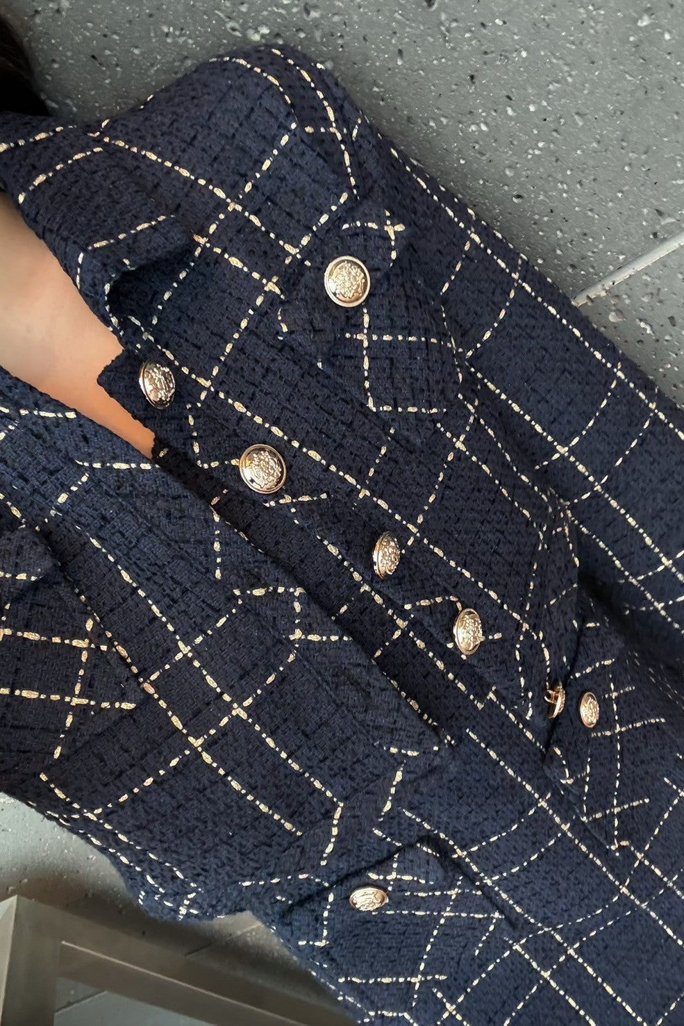 チェックツイードセットアップ KR12236