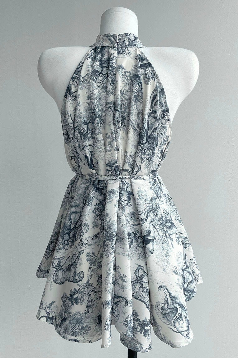 printed chiffon blous KR10103