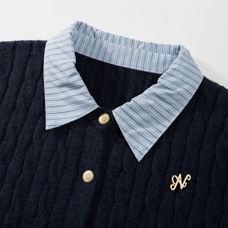 Shirt-in Knit Tops KR10194