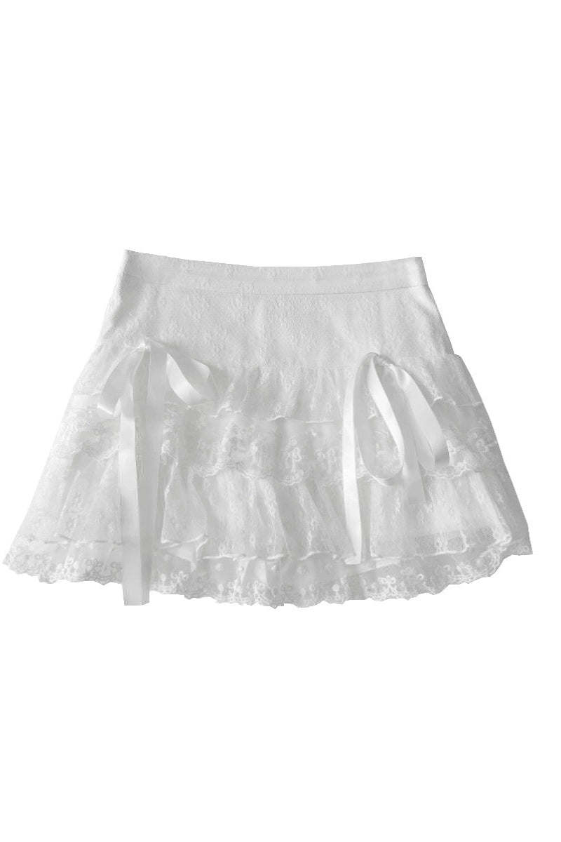 lace ribbon skirt KR10147