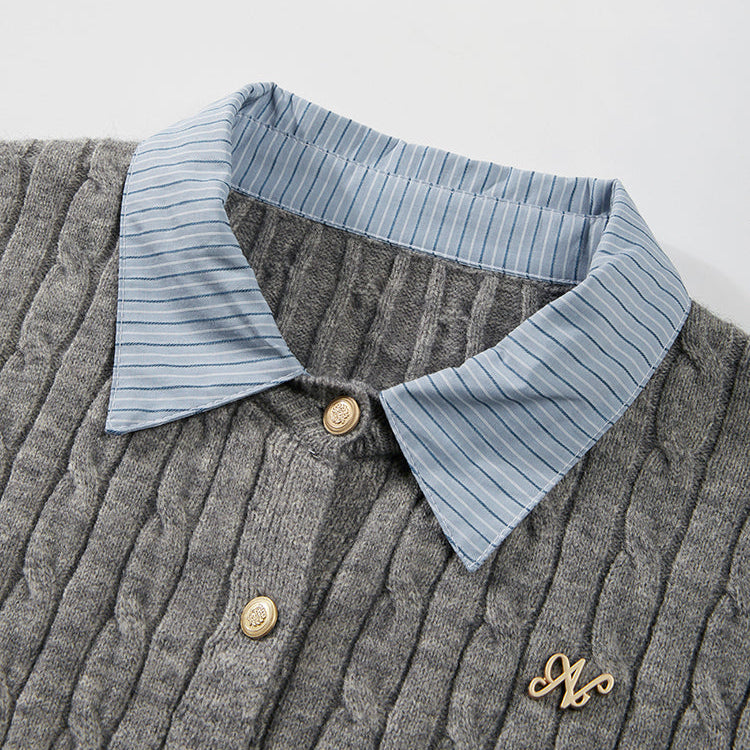 Shirt-in Knit Tops KR10194