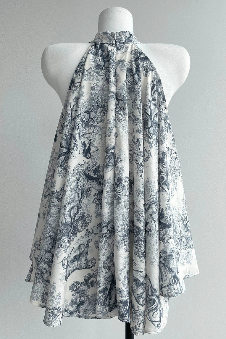 printed chiffon blous KR10103