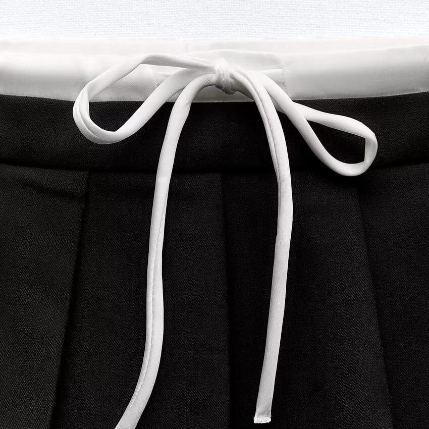 layered band pleated skirt KR10203