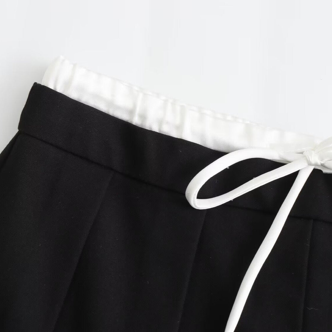 layered band pleated skirt KR10203