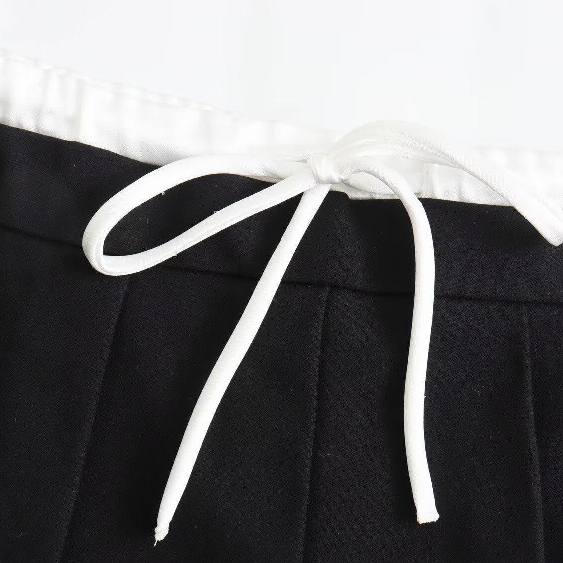 layered band pleated skirt KR10203