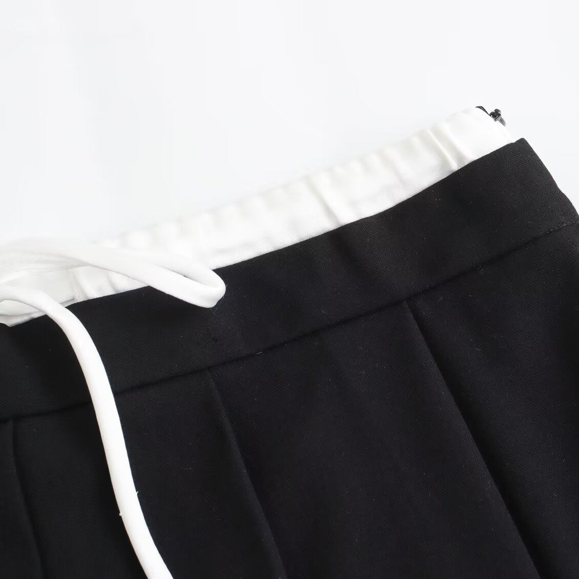 layered band pleated skirt KR10203