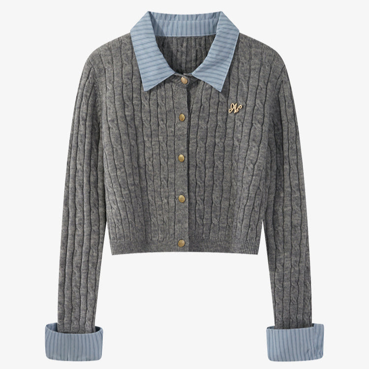 Shirt-in Knit Tops KR10194